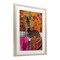 Stupell Industries Zebra Bath with Colorful Towel Framed Print Under Glass, design by Momart